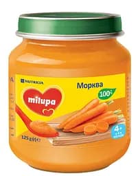Овощное пюре Milupa Морковь, 125 г