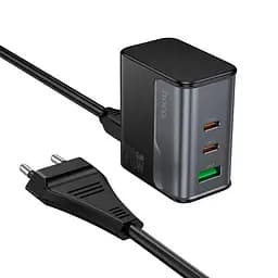 Адаптер сетевой HOCO Star Speed ​​Charger CS76A | 1USB/2Type-C, 70W/3A, PD/QC|