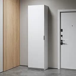 Шафа пенал Vays з висувною вішалкою та полицями M-42 Білий