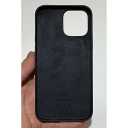 Оригінальний шкіряний чохол Apple Leather Case with MagSafe для iPhone 13 Pro Max (6.7") Midnight Black MM1R3ZM/A - мініатюра 5