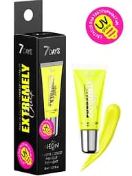 Рідкий матовий пігмент для макіяжу 7 Days Uvglow Extremely chick Neon, відтінок, тон 03 Yellow, 10 мл (8056234472672)