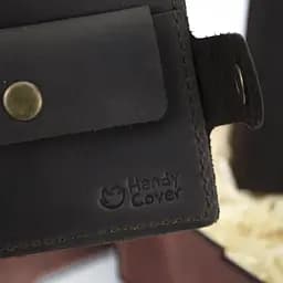 Подарунковий набір чоловічий  Handycover №47 (коричневий) гаманець і обкладинка на паспорт) в коробці - мініатюра 5