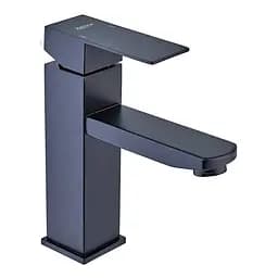 Змішувач для умивальника Zerix KUB-001 Black ZX4703 Чорний матовий