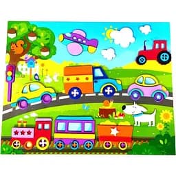 Набір для творчості Аплі Краплі М'яка аплікація Транспорт (МА-13)