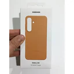 Оригінальний протиударний шкіряний чохол Kindsuit Case для Samsung Galaxy S25 (6.2") Camel EF-VS931PFEGWW - мініатюра 2