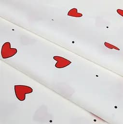Простирадло на резинці Cosas в дитяче ліжечко CHERRY HEARTS 60х120х12 см (CherryHearts_120) - мініатюра 4