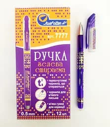 Ручка гелева пиши-стирай J.Otten, 0.5 мм, товстий наконечник, темно-фіолетова, 12 шт.