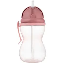 Поїльник-бідончик Canpol babies зі складною силіконовою трубочкою рожевий 370 мл (56/113_pin2)