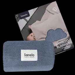 Ковдра Lionelo Bamboo Blanket Blue 100х75 см блакитна (LO-BAMBOO BLANKET BLUE) - мініатюра 5
