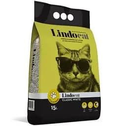 Бентонитовый наполнитель Lindocat с гранулами крупного размера классический без аромата 15 л