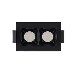 Світильник точковий врізний KLOODI KD-POINT 2X2 4W 3K BK - мініатюра 4