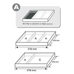 Набір ключів комбінованих із тріскачкою 8-19 мм 12 од. (в ложементі, тип А) Toptul GEA1214 - мініатюра 2