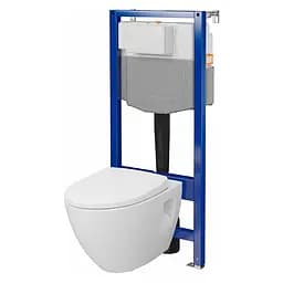Комплект инсталляция Cersanit Aqua 50 QF + унитаз Cersanit Moduo Plus CleanOn с сиденьем Slim WRAP duraplast Soft Close S701-814