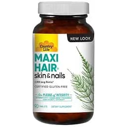 Вітаміни та мінерали Country Life Maxi-Hair, 90 таблеток