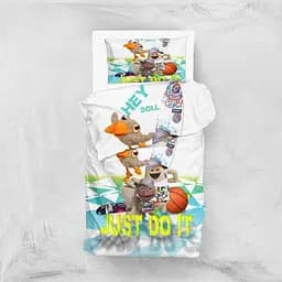 Комплект постільної білизни Eponj Home 3D Micro Satin Білий підлітковий 000164624