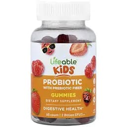 Пробіотик Lifeable Kids Probiotic 2 Billoin CFU 60 жувальних цукерок