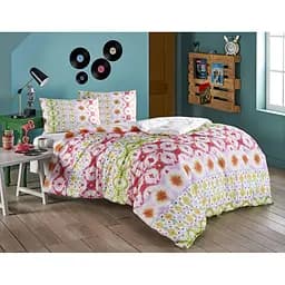 Комплект постельного белья TAC Enzo Green Евро Разноцветный 000230144