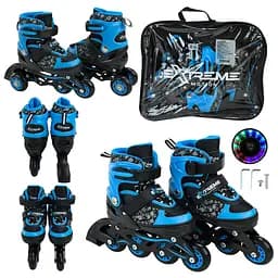 Роликові ковзани Extreme Motion RL25421 розмір S (30-33), PU колеса, зі світлом - мініатюра 2