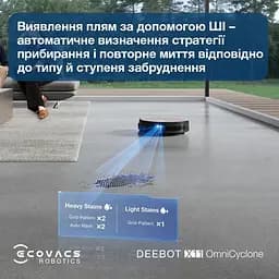 Робот-пилосос з вологим прибиранням Ecovacs Deebot X11 OmniCyclone (DEX99-1 Brown) - мініатюра 10