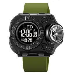Наручний годинник з ліхтариком Skmei 2187 Army Green Black, 2187AGBK (18444)