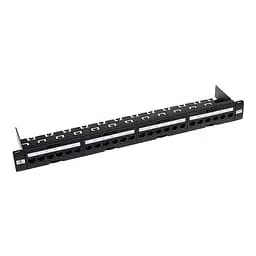 Патч-панель Atcom P6148 19" 24хRJ-45 UTP 1U cat.6 в зборі