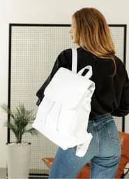 Жіночий рюкзак Sambag Loft MN білий 38 х 28 х 18 см (22400008) - мініатюра 2