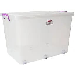 Контейнер Irak Plastik Hide прямокутний на колесах 60 л прозорий (00-00004669)