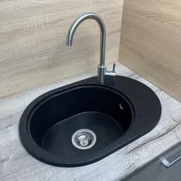 Кухонна мийка Adamant Ovale 610x420x180 чорний 635223, Чорний - мініатюра 2
