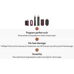 Мультистайлер Dyson Airwrap id HS08 Multi-Styler та Dryer Straight to Wavy - Red Velvet/Gold (596926-01) - мініатюра 6