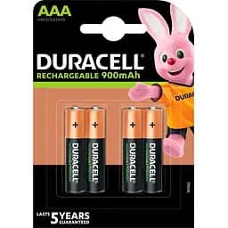 Аккумулятор Duracell HR03 AAA 900mAh NiMH 4шт (5007338) [133284]