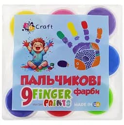 Набор пальчиковых красок Art Craft 17049-AV 9 цветов по 10 мл