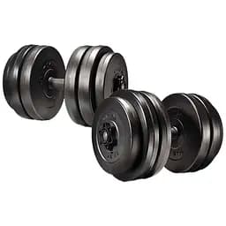 Гантели Elitum сборные с ABS покрытием черные 2 шт. х 26 кг