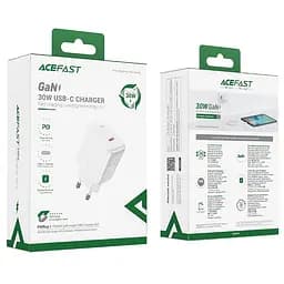 Зарядний пристрій - Адаптер мережевий ACEFAST GaN A21 30 W чорний - мініатюра 2