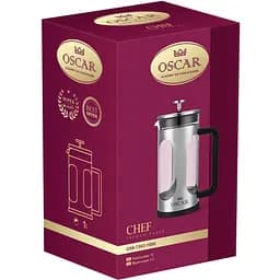 Френч-прес з нержавіючої сталі Oscar Chef 1 л сталевий (OSR-7303-1000) - мініатюра 5