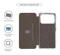 Чехол-книжка для TECNO Spark 40 4G, G-Case, черный, кожаный чехол-книга из экокожи (PU) и TPU, с магнитом, с подставкой и вместительным кардхолдером, противоударный, защита всего корпуса, ArmorStandart (ARM87241) - мініатюра 3