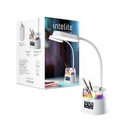 Світлодіодна настільна лампа MAXUS Intelite Desk Lamp 10W WH RGB Pen holder Calendar