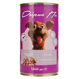 Влажный корм для собак Добрий Пес кусочки с птицей в соусе 1.24 кг