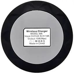 Бездротовий зарядний пристрій AWEI W6 Wireless charger Black - мініатюра 4