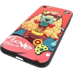 Чохол-накладка PUZOO TPU with UV Printing Punk Phone iPhone 7/8/SE 2020 Red - мініатюра 4