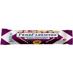 Батончик Гемоглобінчик мюслі з чорносливом в молочній глазурі 40 г 