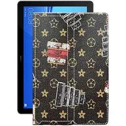 Чохол StatusCASE з екошкіри для планшету Huawei MediaPad T5 10 Луі-Вітон-коричневий