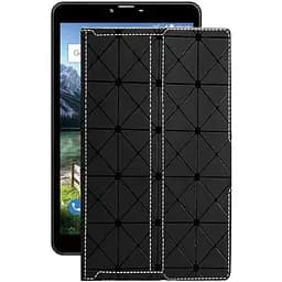 Чохол StatusCASE з екошкіри для планшету Bravis NB851 8 3G Чорний ромб