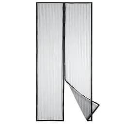 Москитная сетка на двери Magic Mesh шторка на магнитах черный 210 х 100 см