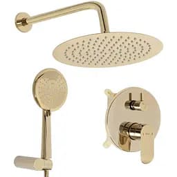 Душова система прихованого монтажу Rea Hyper + Box gold REA-P2001, Золотий