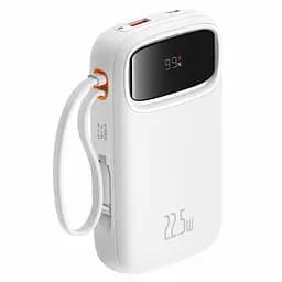Повербанк Baseus QPow2 Dual-Cable 10000 mAh 22.5W (P10055001222-B1) White - мініатюра 3