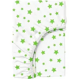 Простирадло на резинці Cosas GREEN STARS 180х200х20 см (StarGreenWhite-3028_180x200x20)