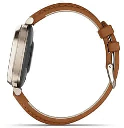 Смарт-годинник Garmin Lily 2 Cream Gold with Tan Leather Band (010-02839-60) - мініатюра 8