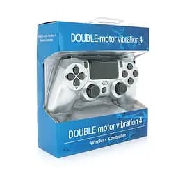 Геймпад джойстик DoubleShock Wireless PS4 Double Motor Vibration DUALSHOCK 4 Silver-White - мініатюра 5