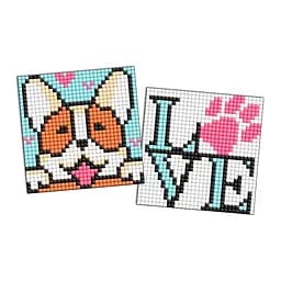 Алмазная мозаїка "Милий песик" Ідейка AMS1047 на самоклеючій основі 9x9 см