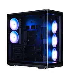 Zalman Корпус P60 без БР, 2xUSB3.0, 1x Type C, 3x120мм ARGB Reverse, 2x120мм ARGB, VGA 435мм, LCS ready, Curved Tempered Glass, Dual Chamber, ATX, чорний